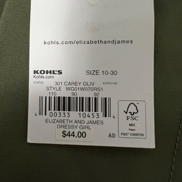 Elizabeth and James Carey Womens Paper Bag High Waist Shorts Olive Green size 10 - Picture 13 of 14